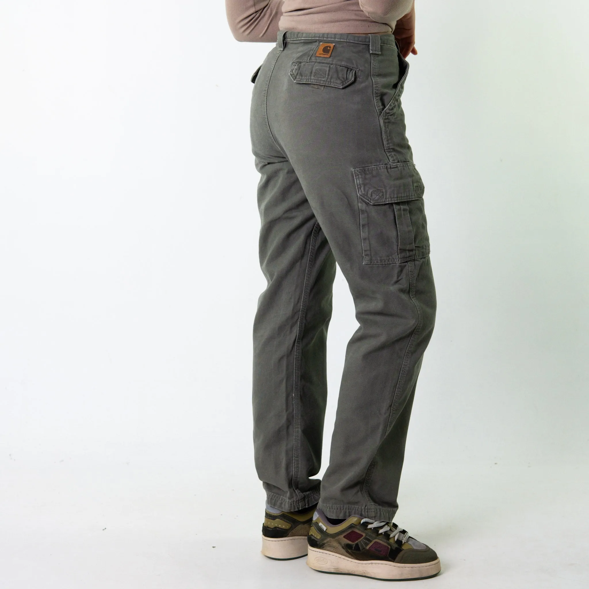 Green 90s Carhartt  Cargo Skater Trousers Pants Jeans (30x32)