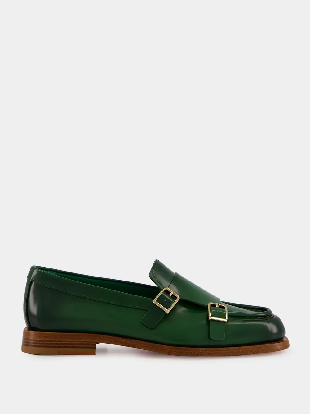 Green Leather Loafers