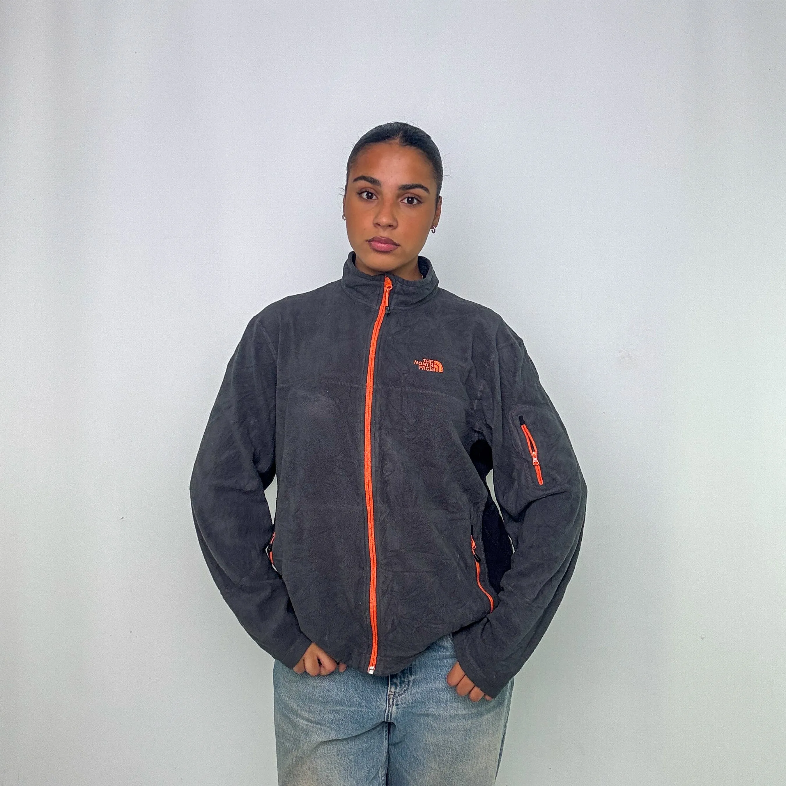 Grey y2ks The North Face Fleece (XL)