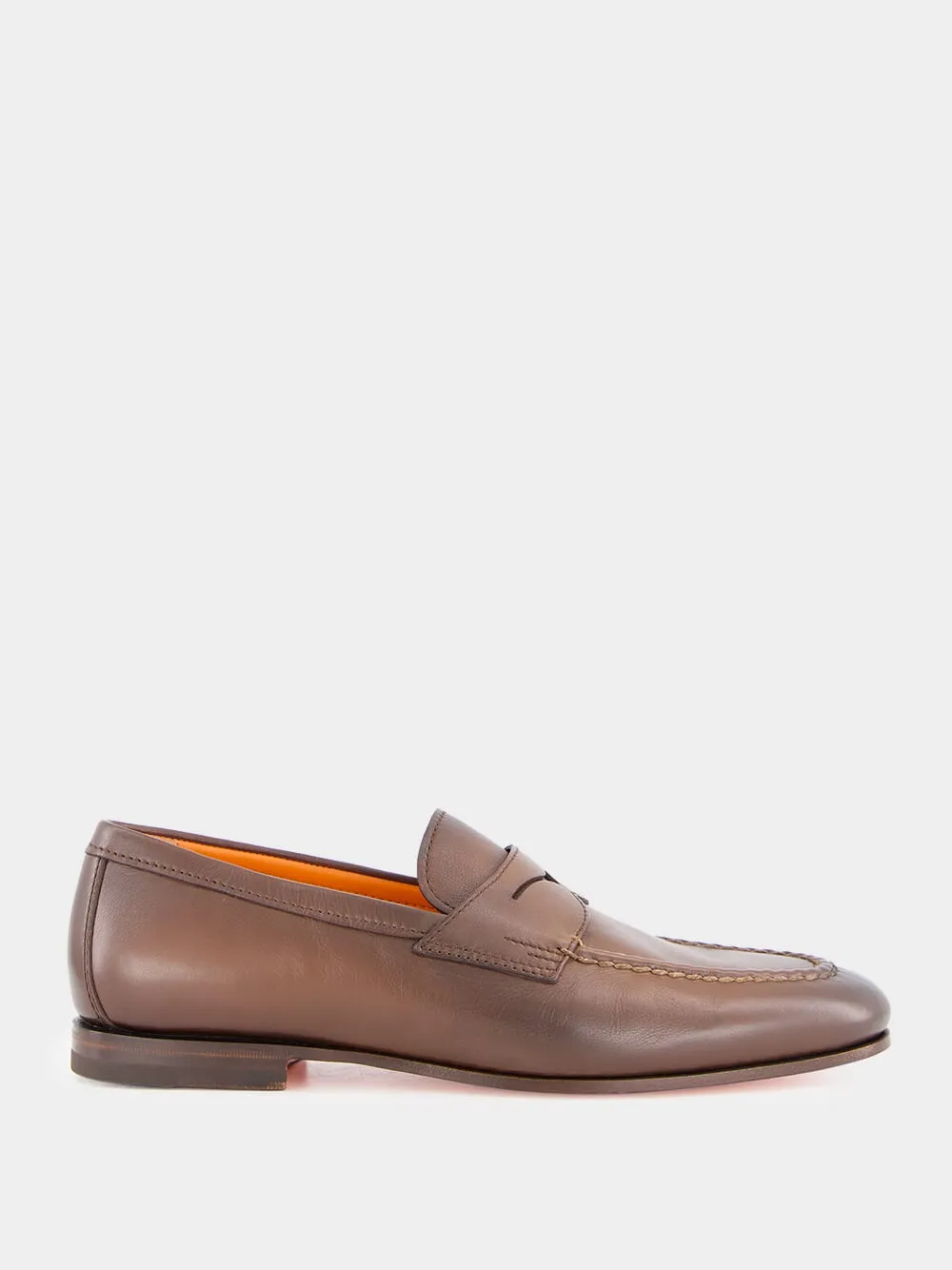 Hand-Polished Leather Penny Loafers