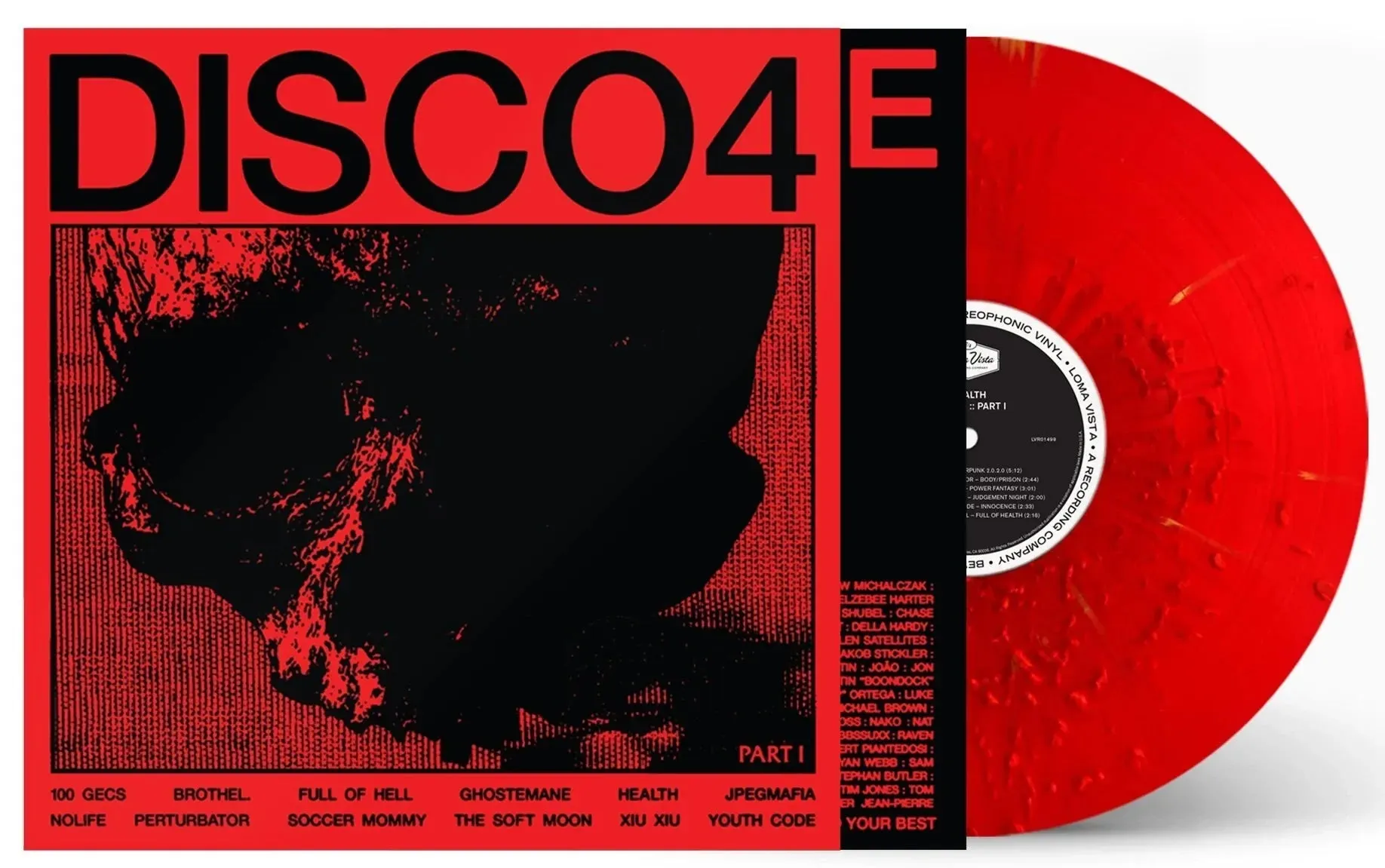 HEALTH ‘DISCO4’ LP (Limited Edition, Translucent Red with Red Splatter Vinyl)