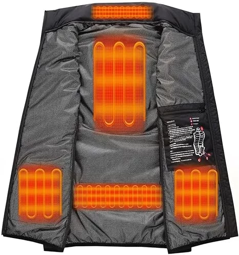 Heated Vest For Men with 10000mAh Battery Pack Included - Windproof Water Resistant