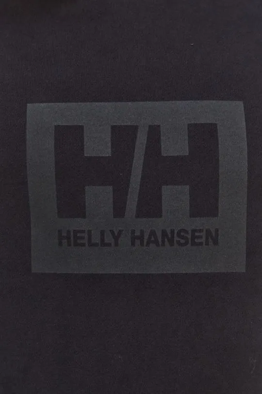 Helly Hansen cotton sweatshirt black color