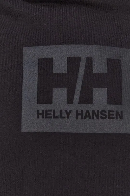 Helly Hansen cotton sweatshirt black color