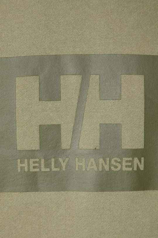 Helly Hansen cotton sweatshirt green color