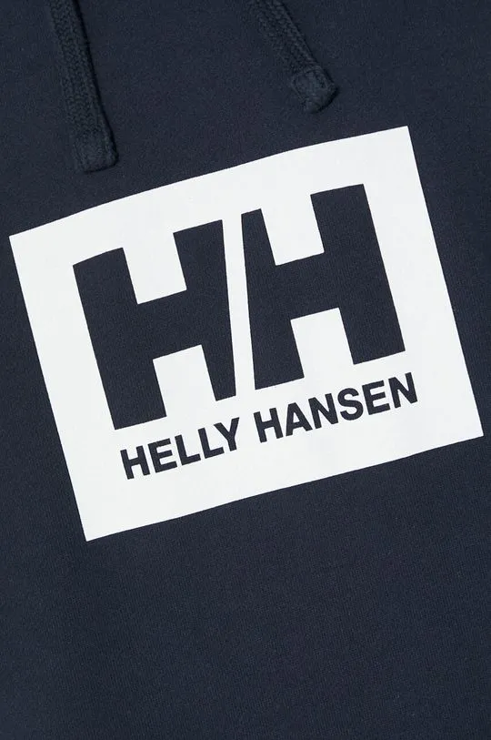 Helly Hansen cotton sweatshirt navy blue color