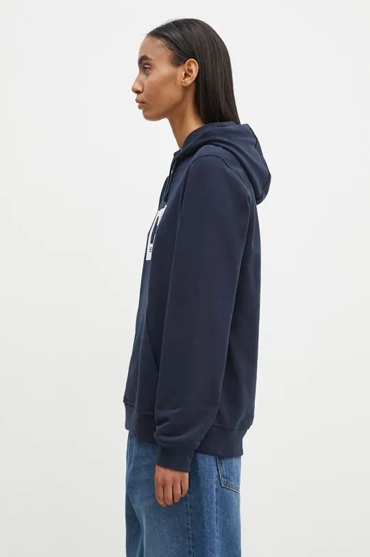 Helly Hansen cotton sweatshirt navy blue color