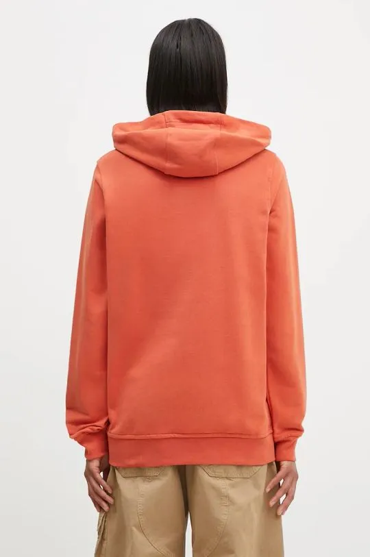 Helly Hansen cotton sweatshirt orange color