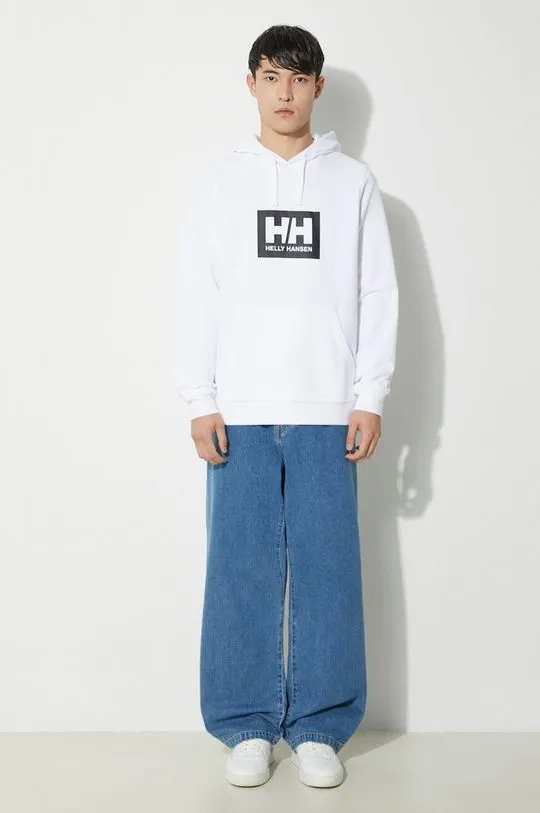 Helly Hansen cotton sweatshirt white color