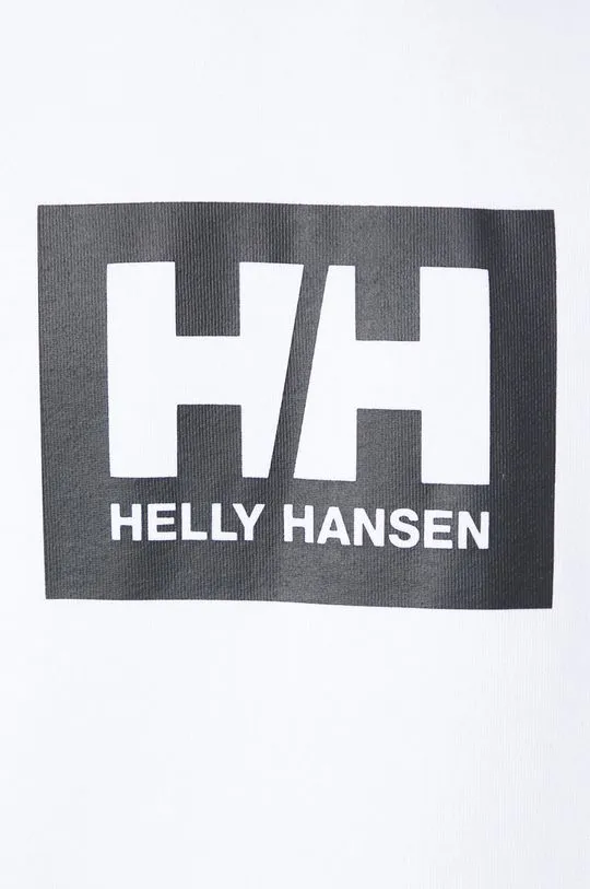 Helly Hansen cotton sweatshirt white color