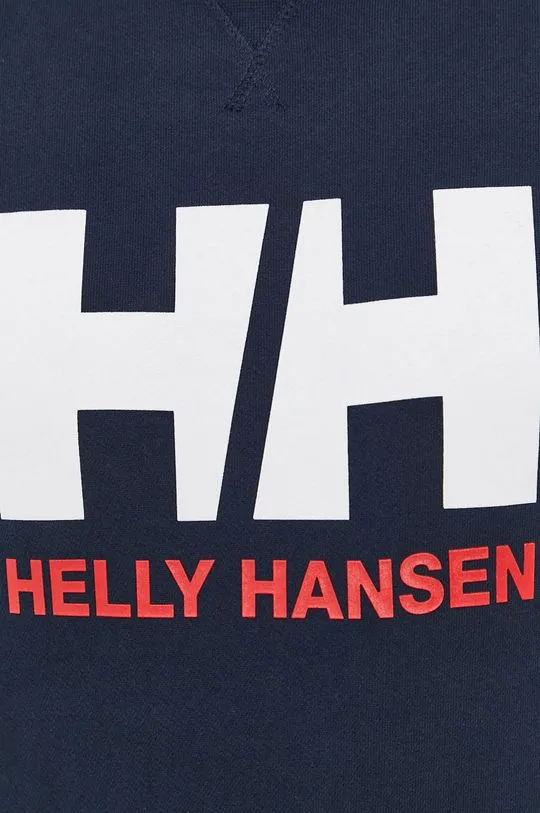 Helly Hansen sweatshirt women's navy blue color