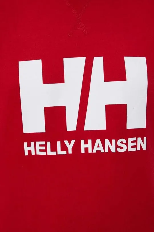 Helly Hansen sweatshirt women's red color