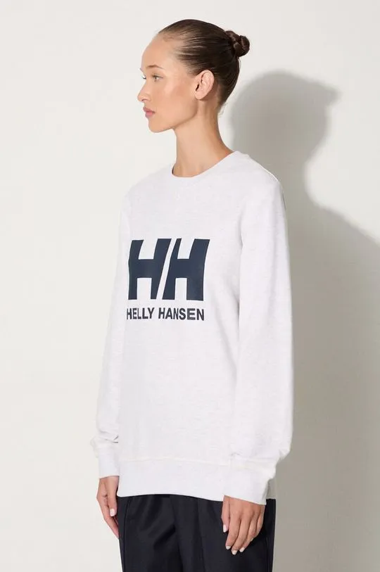 Helly Hansen sweatshirt women's white color