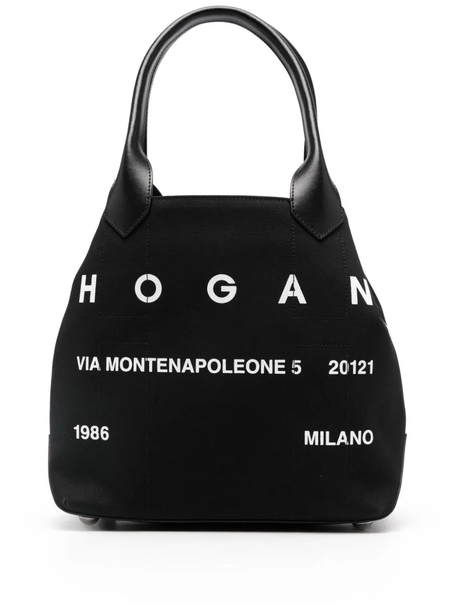 Hogan Pre    Hogan Pre Script Canvas Medium Tote Bag