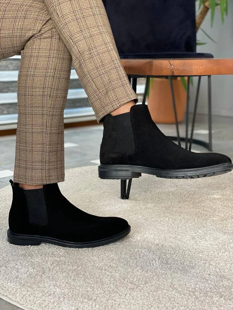 HolloMen Black Chelsea Boots