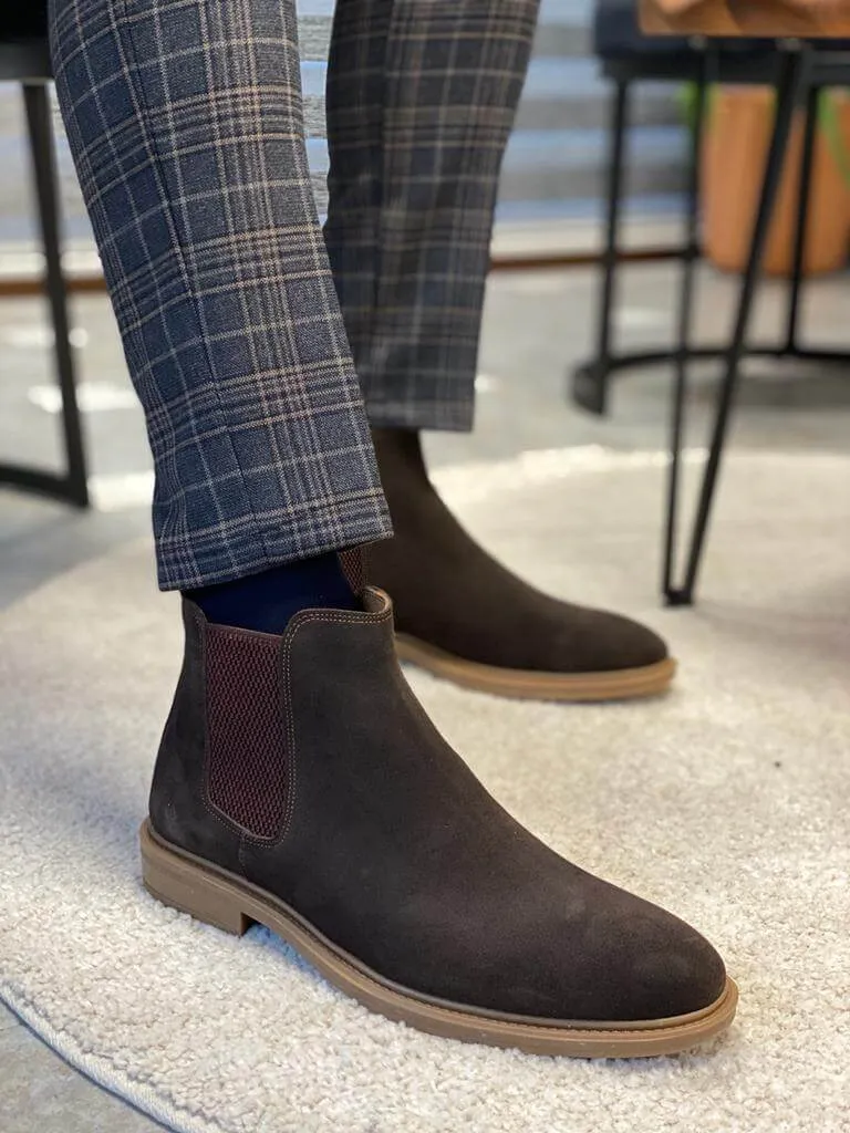 HolloMen Brown Chelsea Boots