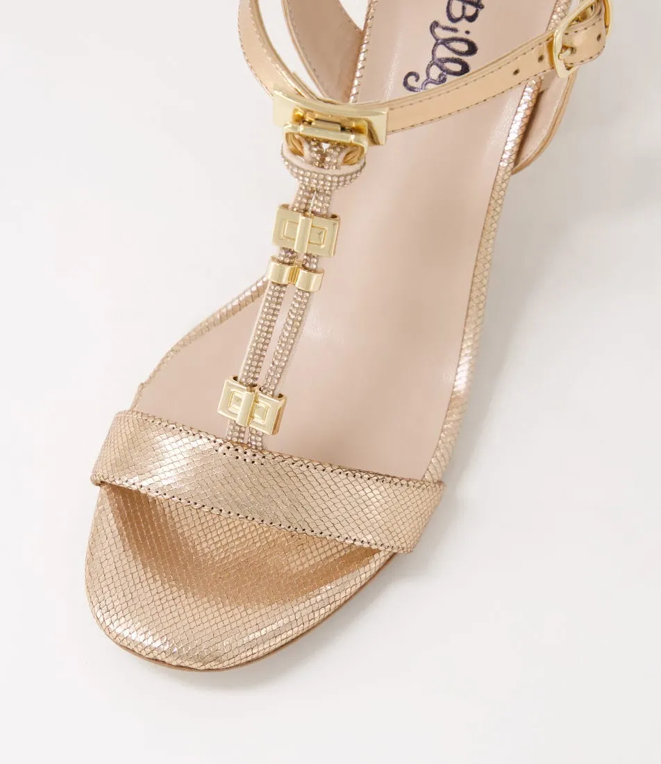 I LOVE BILLY Hammit Rose Gold Sandals