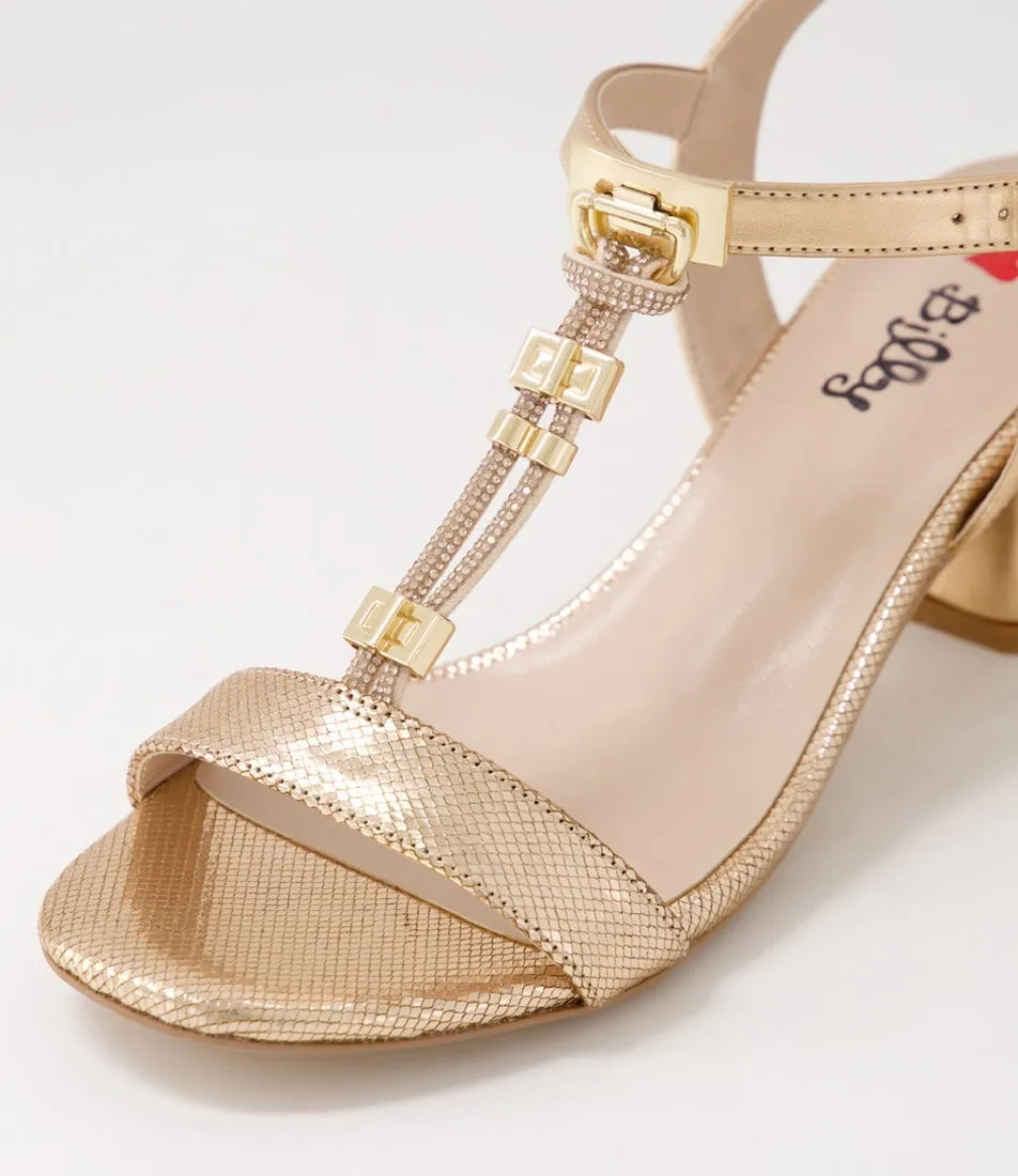 I LOVE BILLY Hammit Rose Gold Sandals