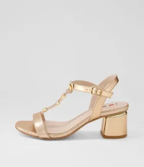 I LOVE BILLY Hammit Rose Gold Sandals