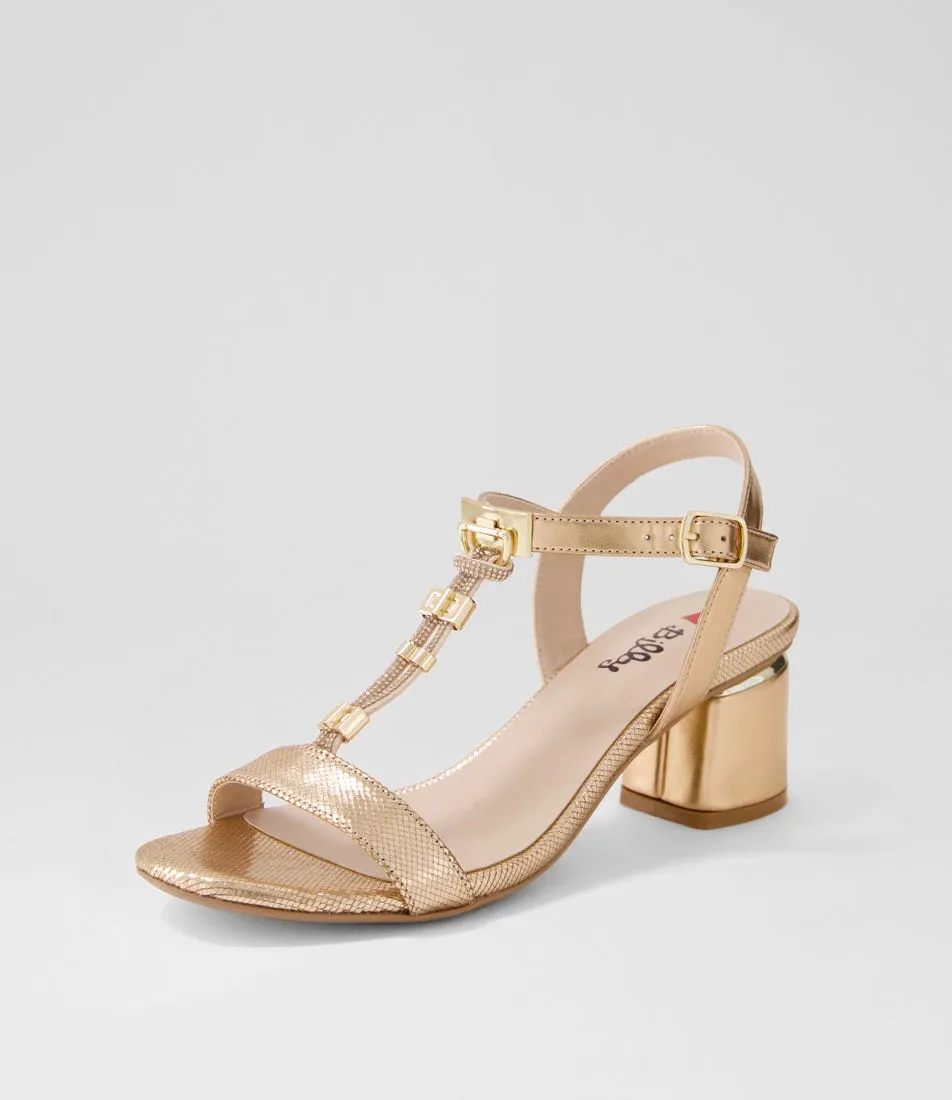 I LOVE BILLY Hammit Rose Gold Sandals