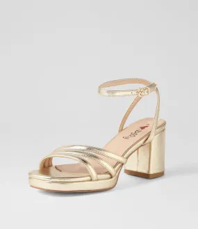 I LOVE BILLY Humber Pale Gold Sandals