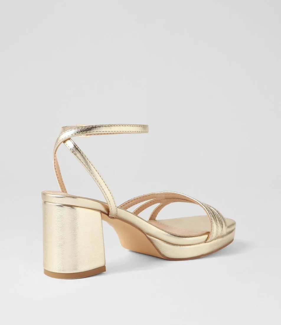 I LOVE BILLY Humber Pale Gold Sandals