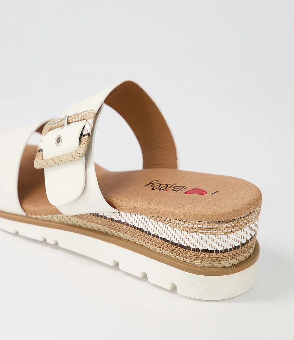 I LOVE BILLY Riccardu White Multi Sandals