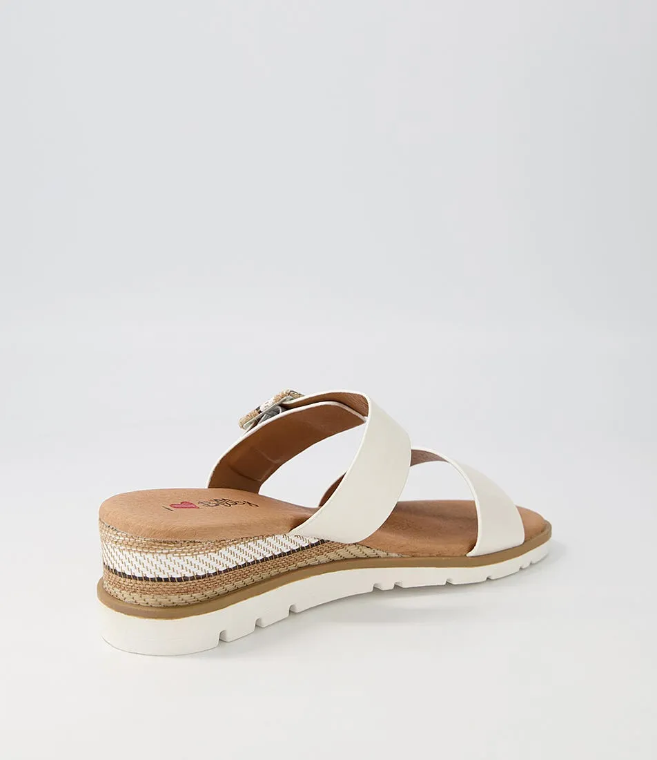 I LOVE BILLY Riccardu White Multi Sandals