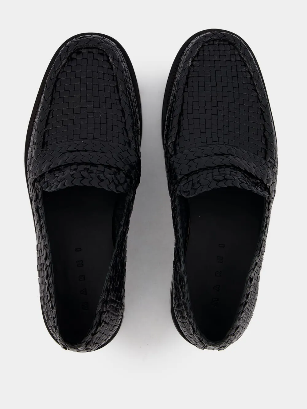 Interwoven Leather Loafers