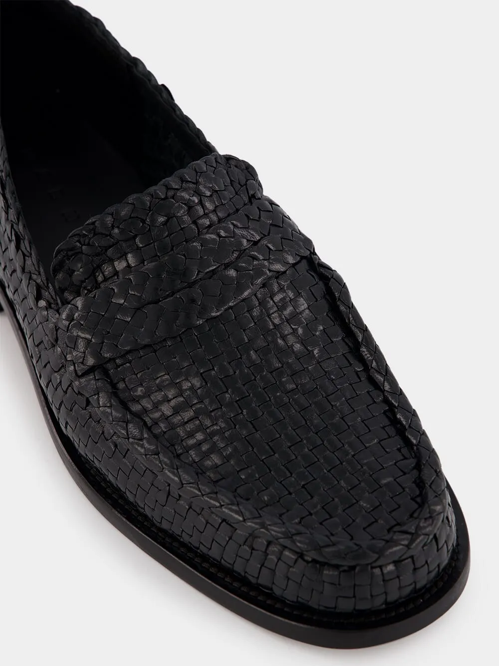 Interwoven Leather Loafers