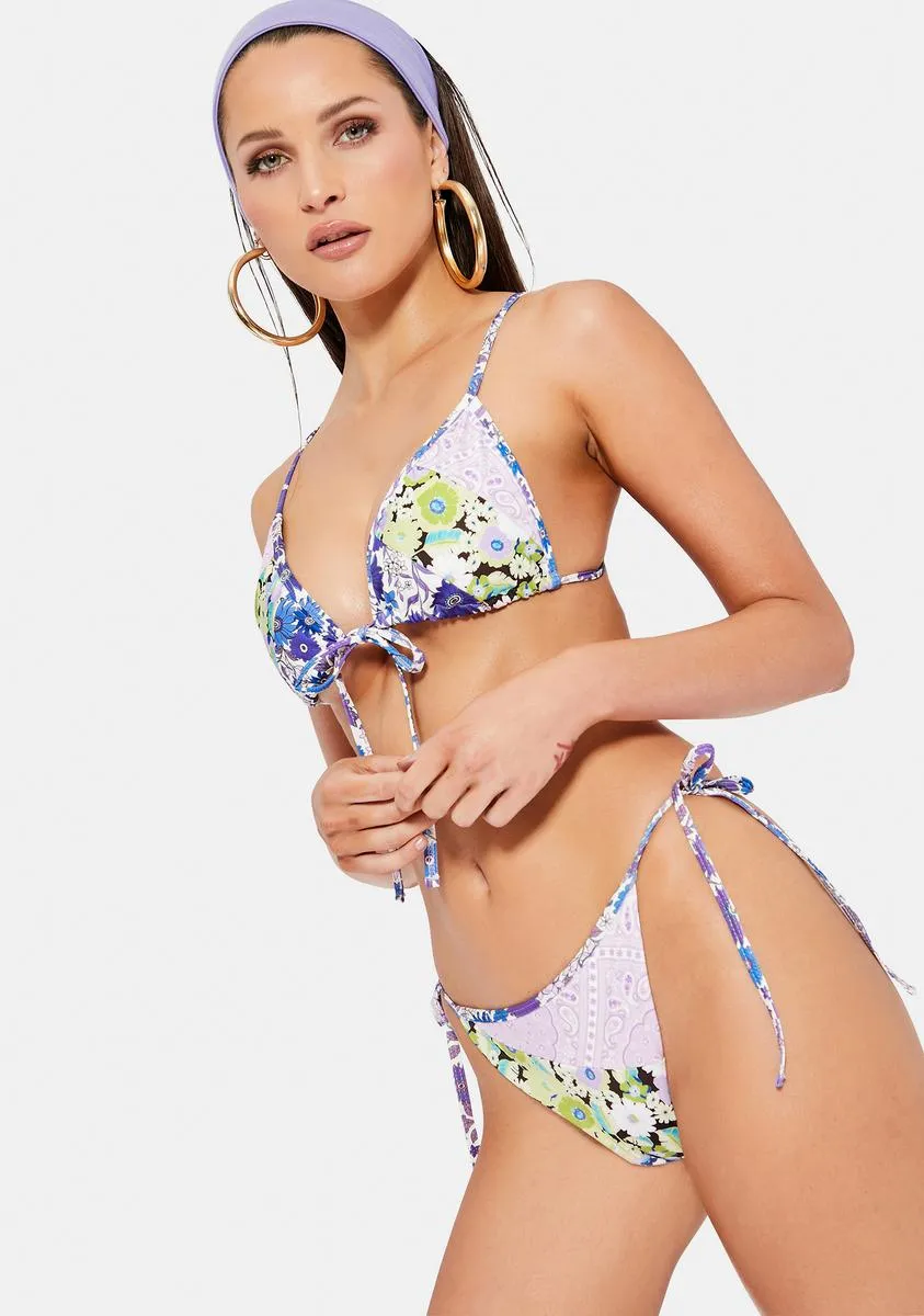 Janice Paisley Lilac Bikini Set-