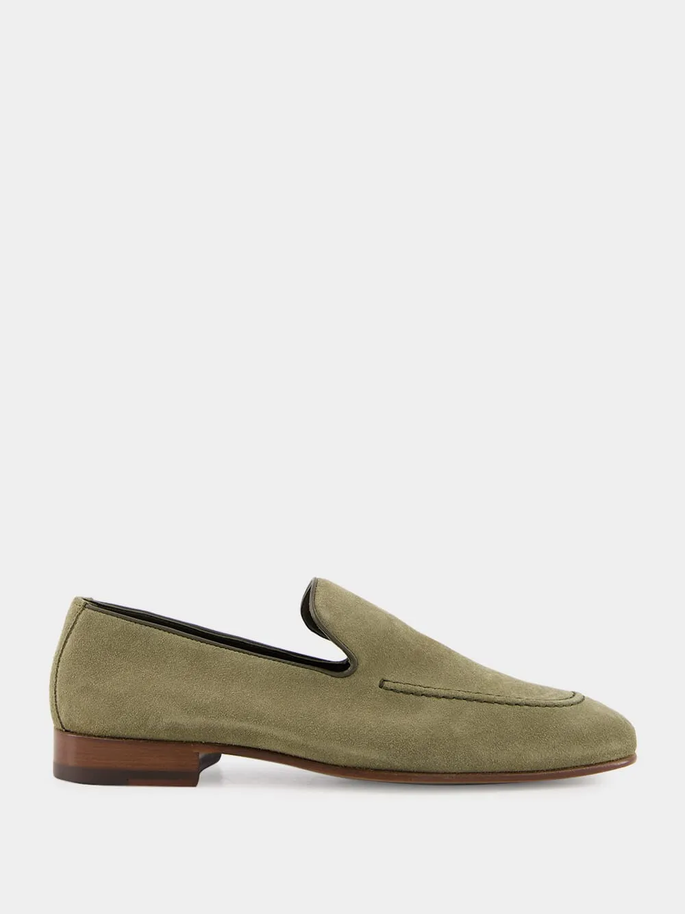 Khaki Truro Suede Loafers