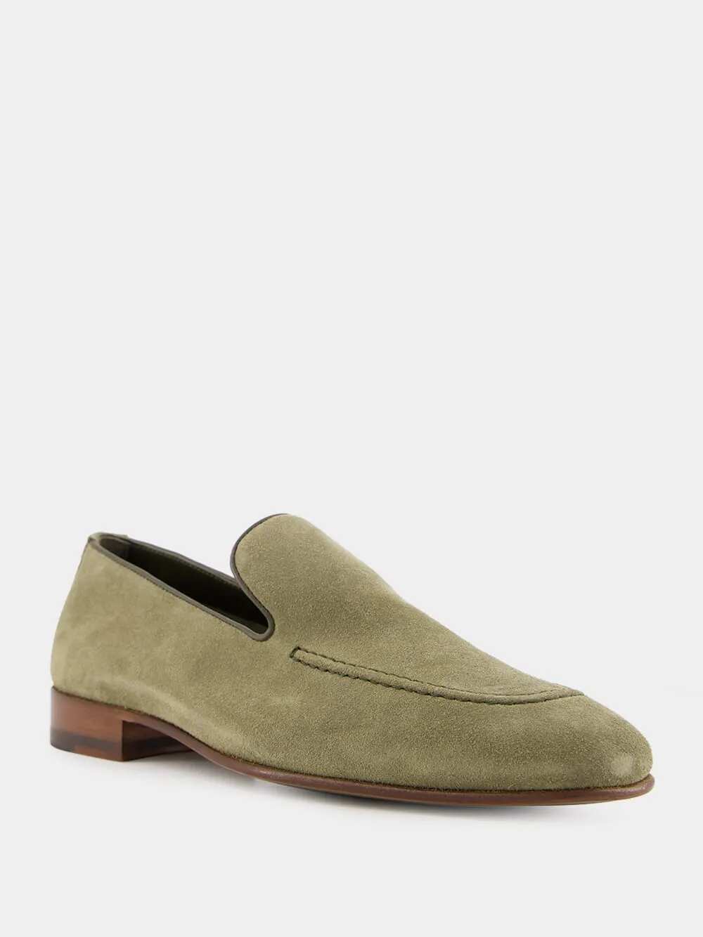 Khaki Truro Suede Loafers