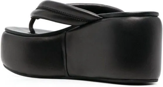 Le Silla Aiko 50mm wedge sandals Black