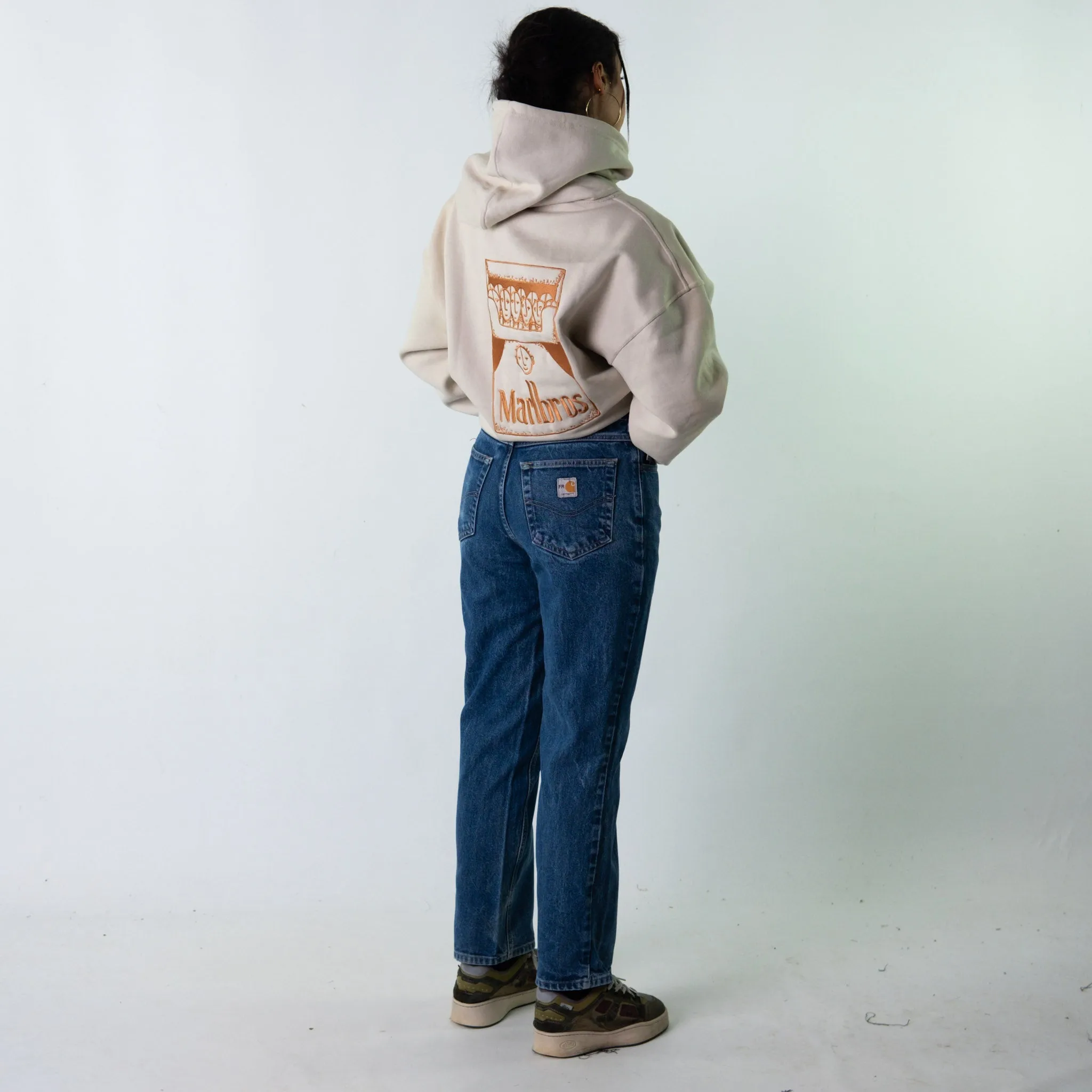 Light Blue Denim 90s Carhartt  Cargo Skater Trousers Pants Jeans (30x30)