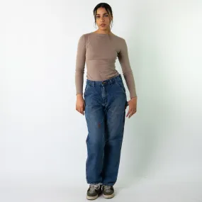 Light Blue Denim 90s Carhartt  Cargo Skater Trousers Pants Jeans (30x32)