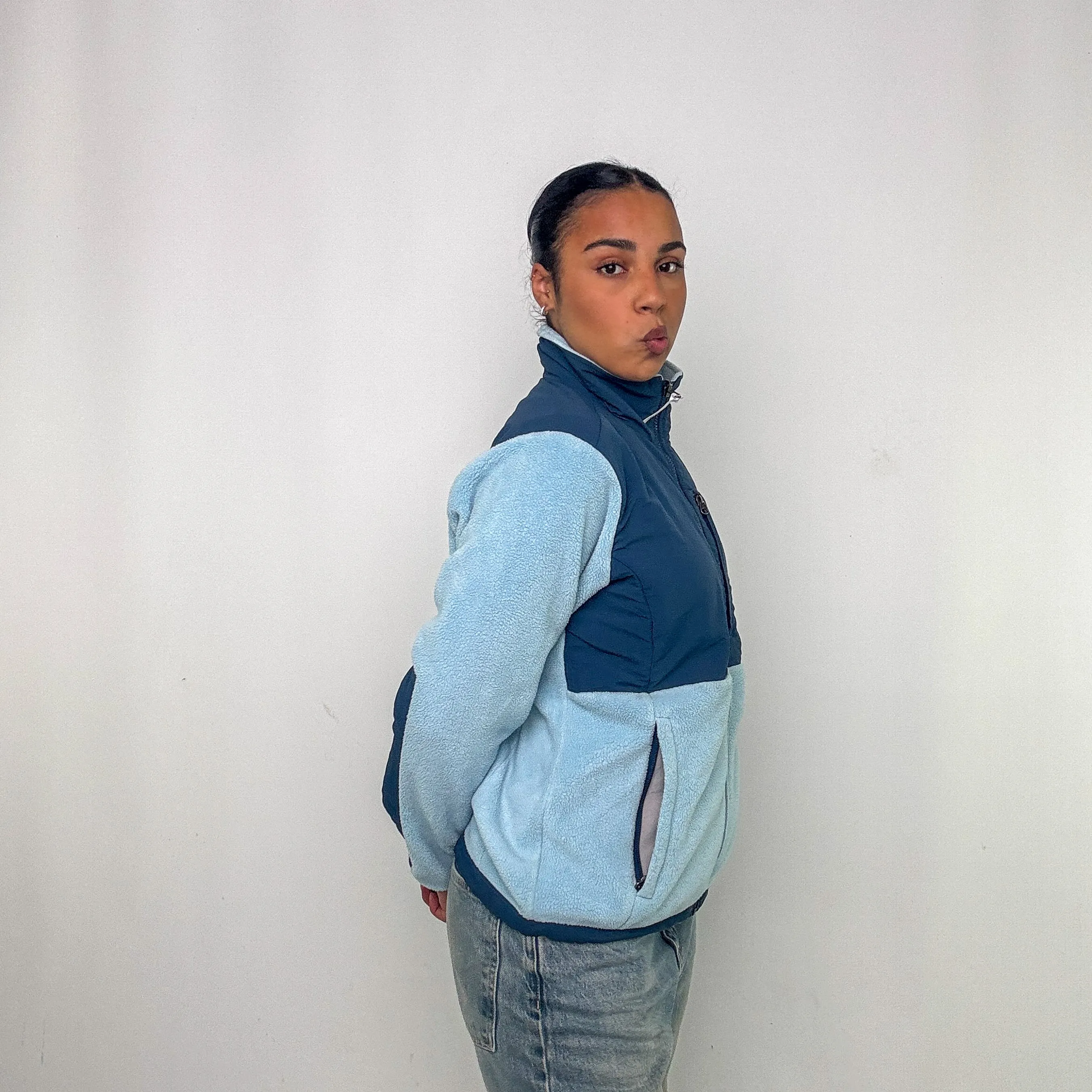 Light Blue y2ks The North Face Fleece (L)