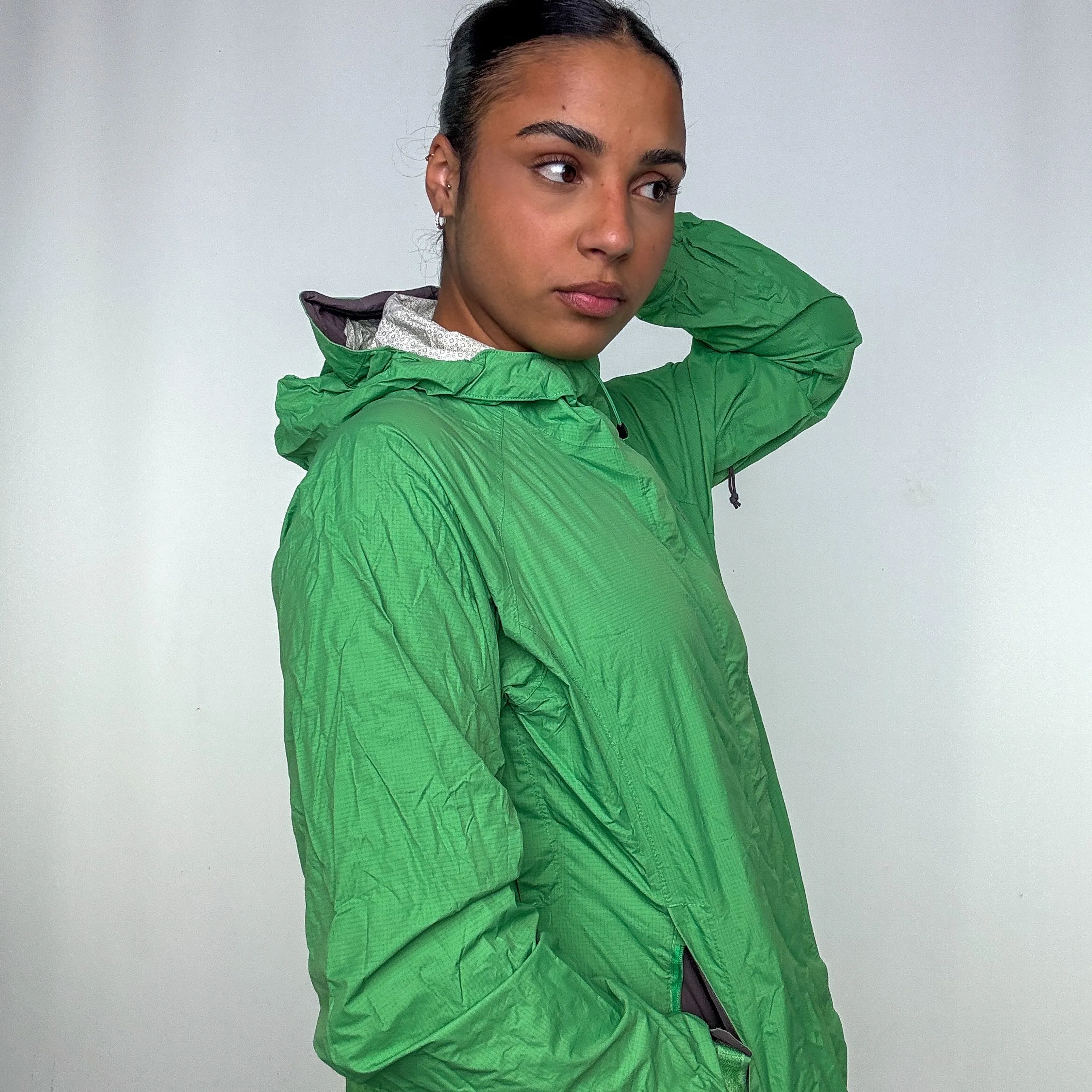 Light Green y2ks The North Face Rain Jacket (M)