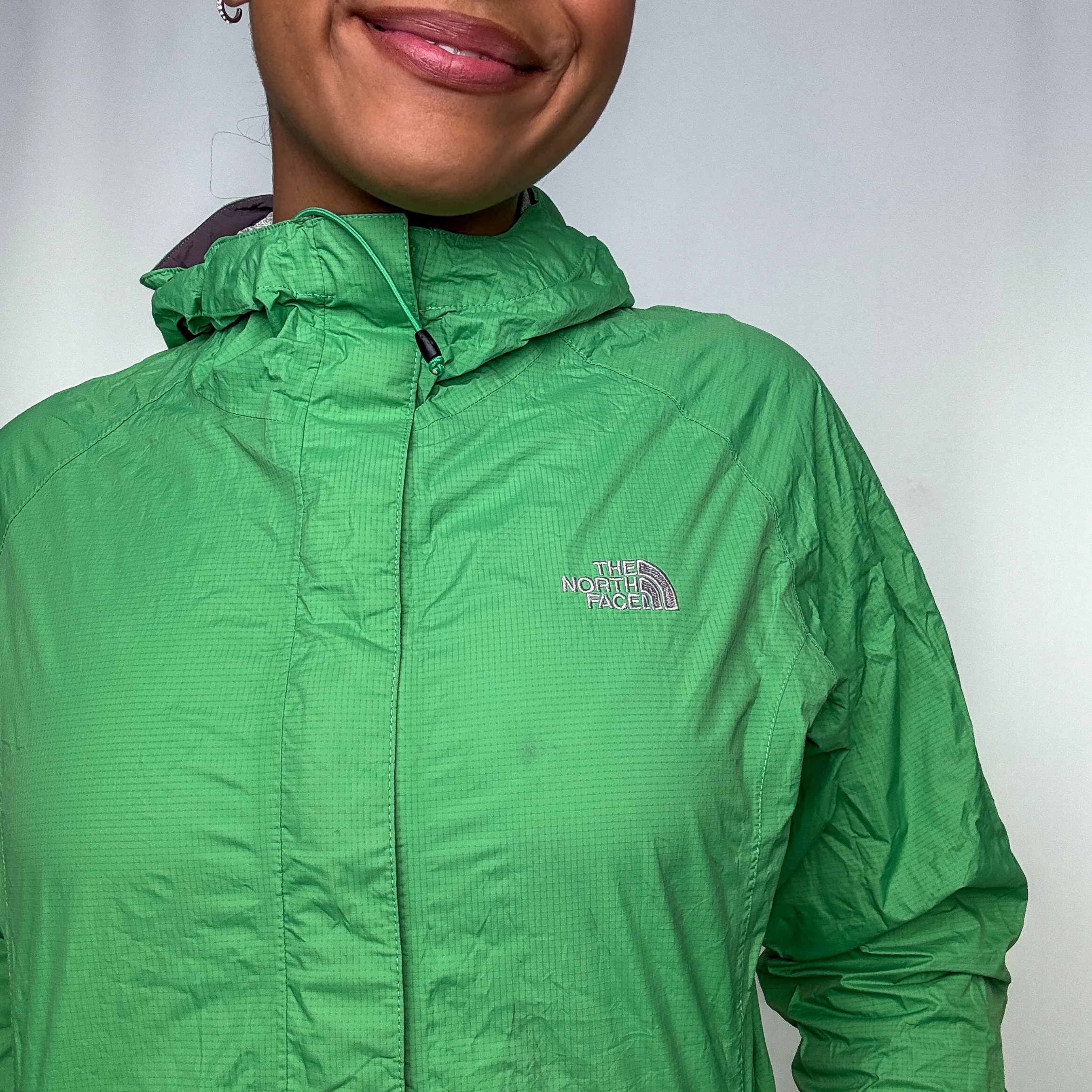 Light Green y2ks The North Face Rain Jacket (M)