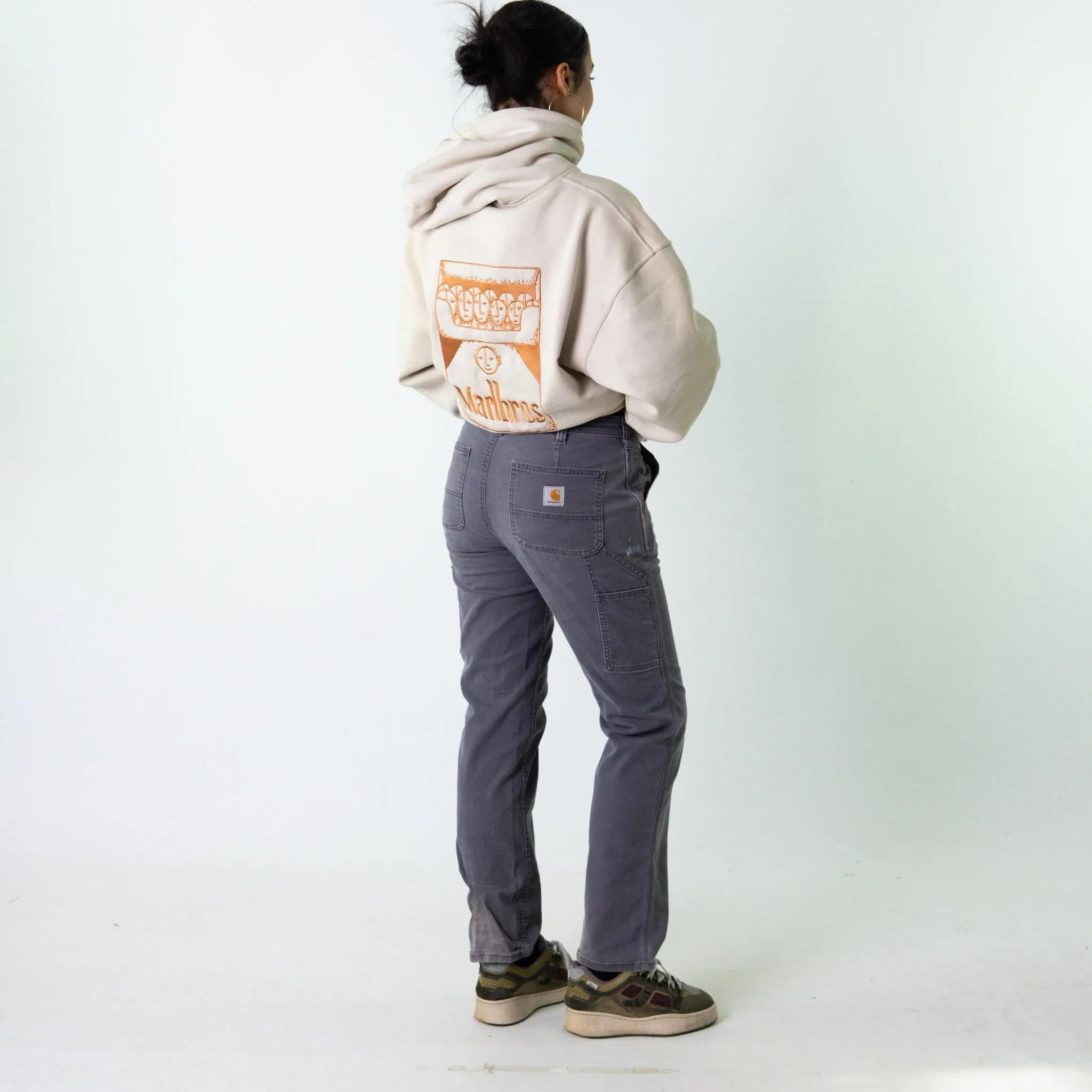 Light Grey 90s Carhartt  Cargo Skater Trousers Pants Jeans (30x30)