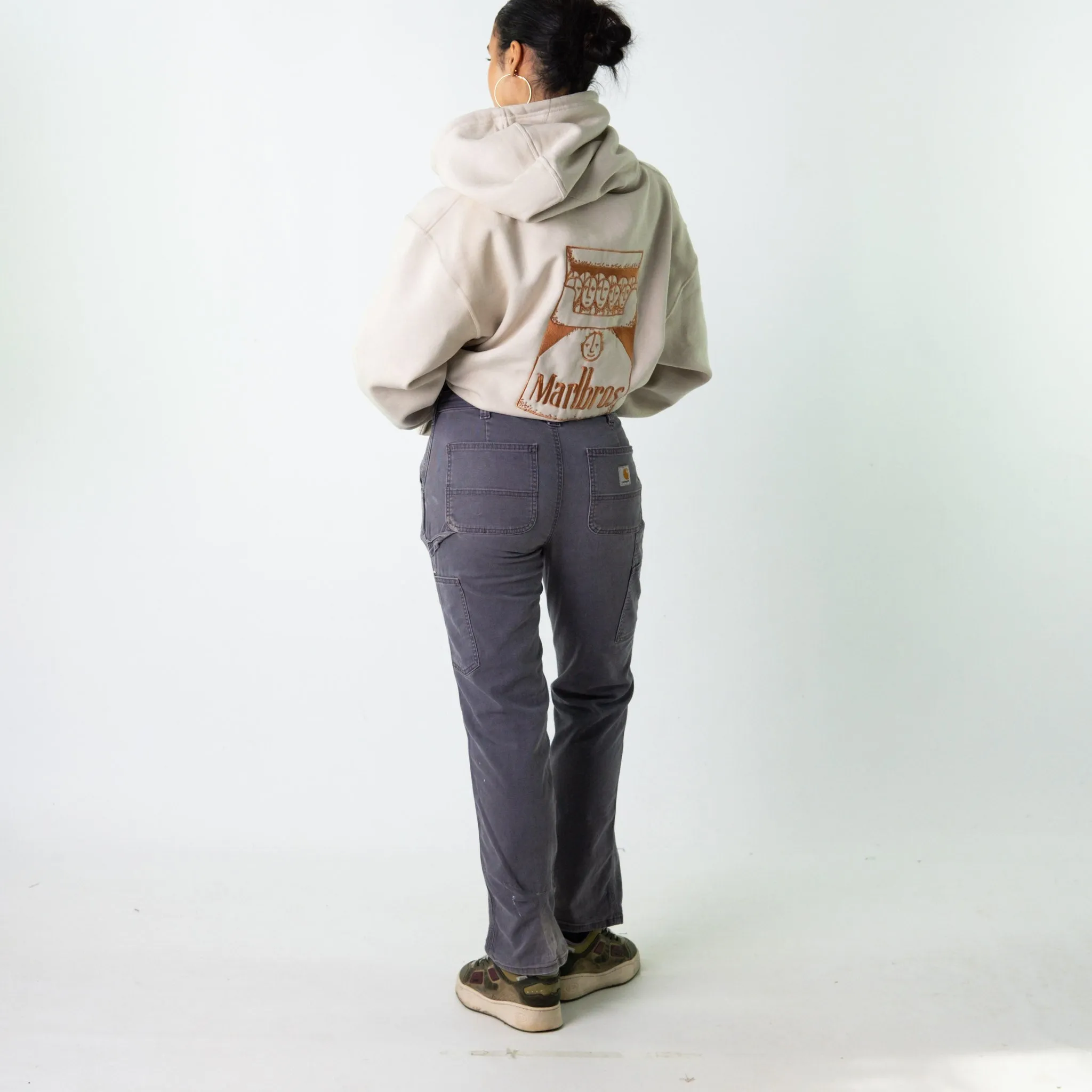 Light Grey 90s Carhartt  Cargo Skater Trousers Pants Jeans (30x30)