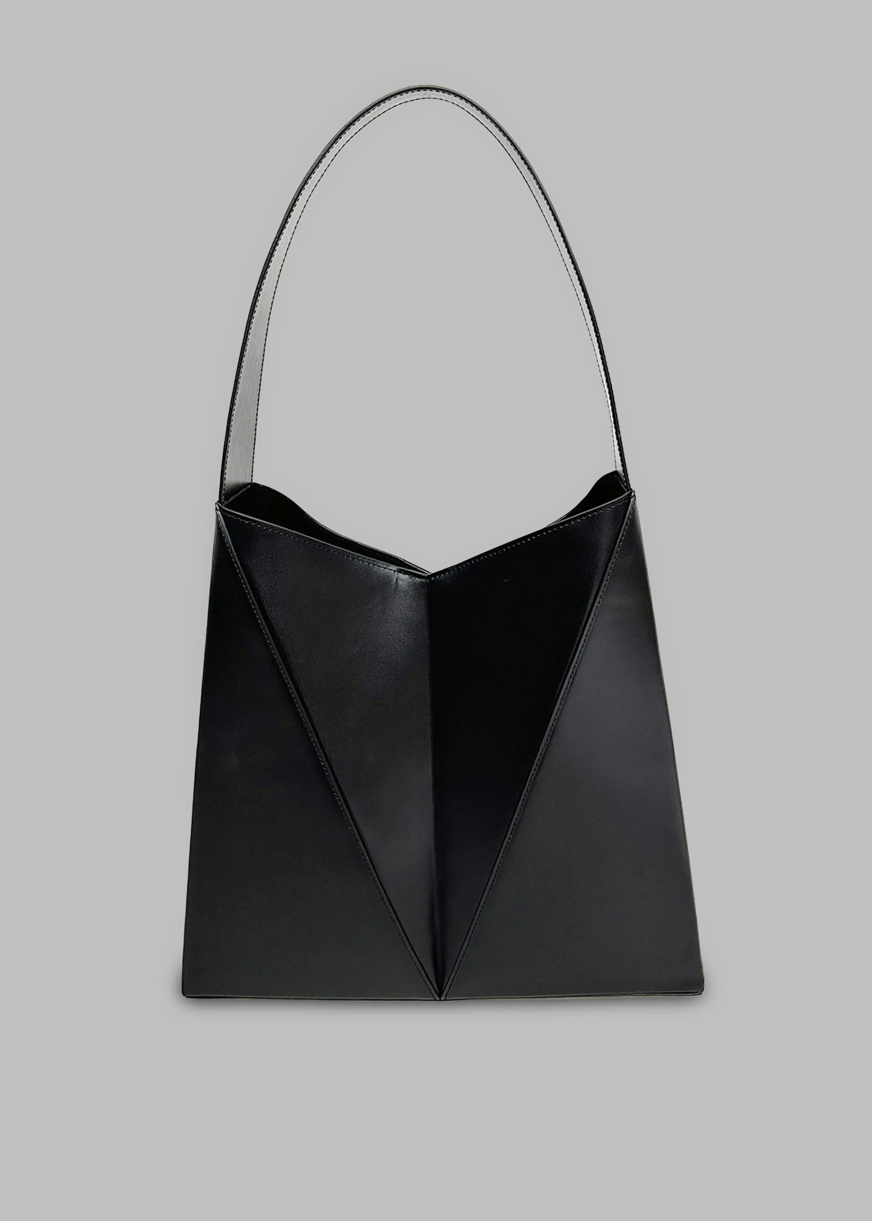 Low Classic Folded Cube Tote Bag - Black