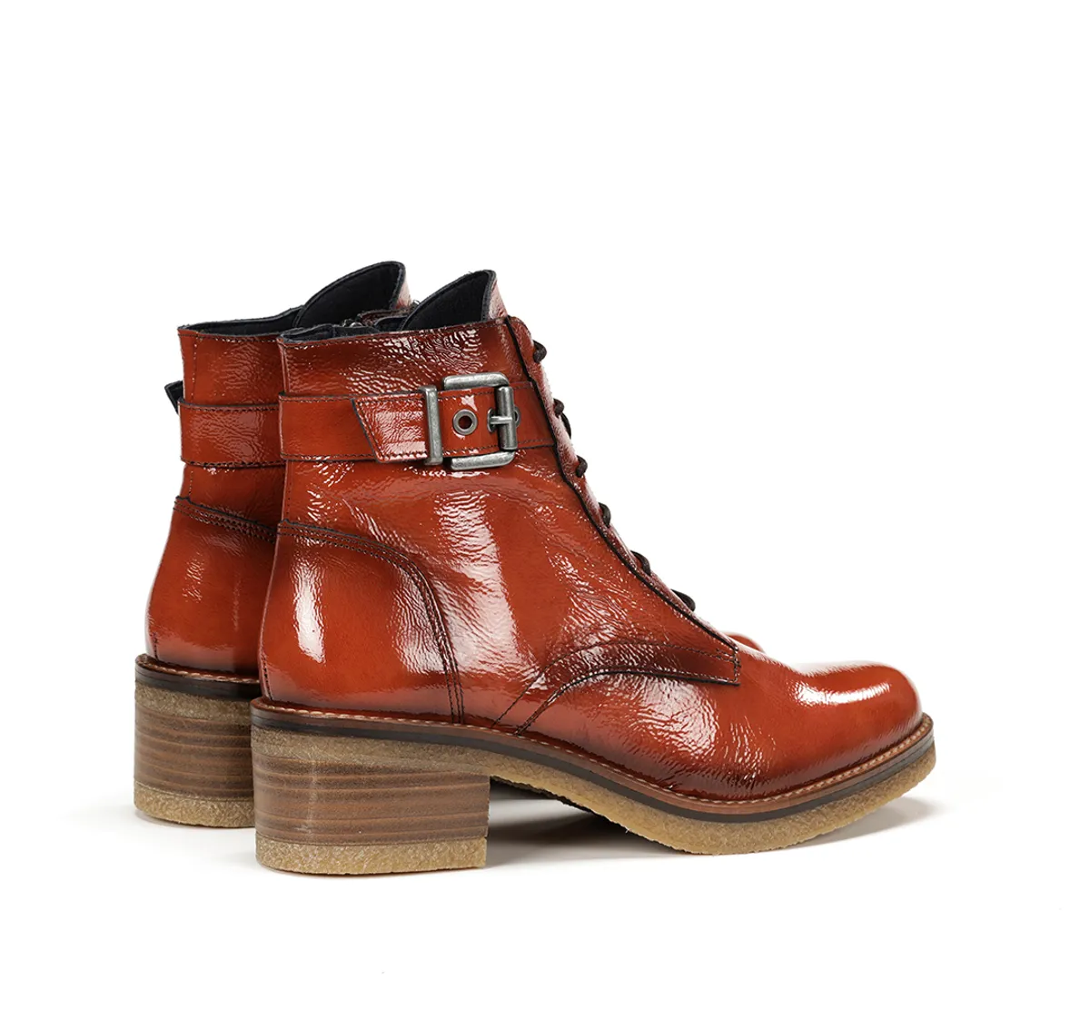LUCERO D8686 Orange Ankle Boot