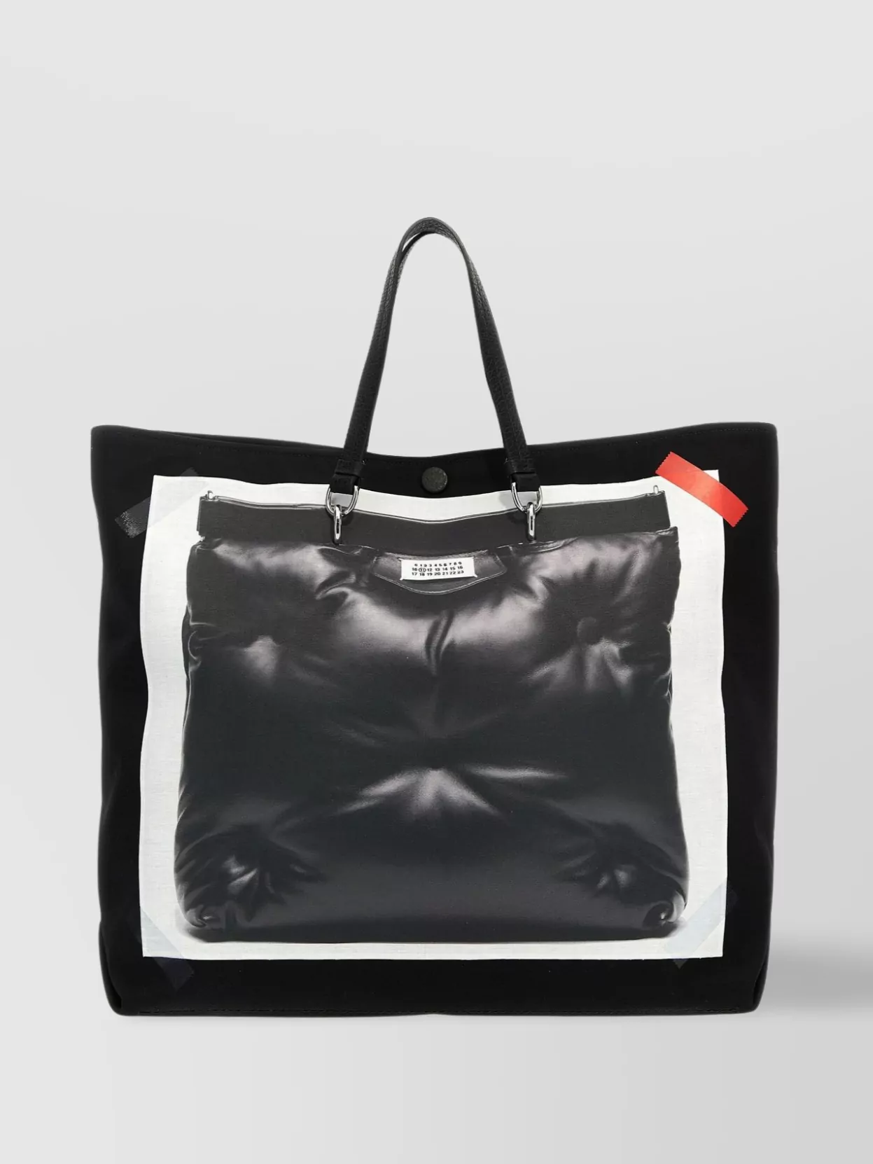 Maison Margiela   Medium tote bag with trompe l'oeil design