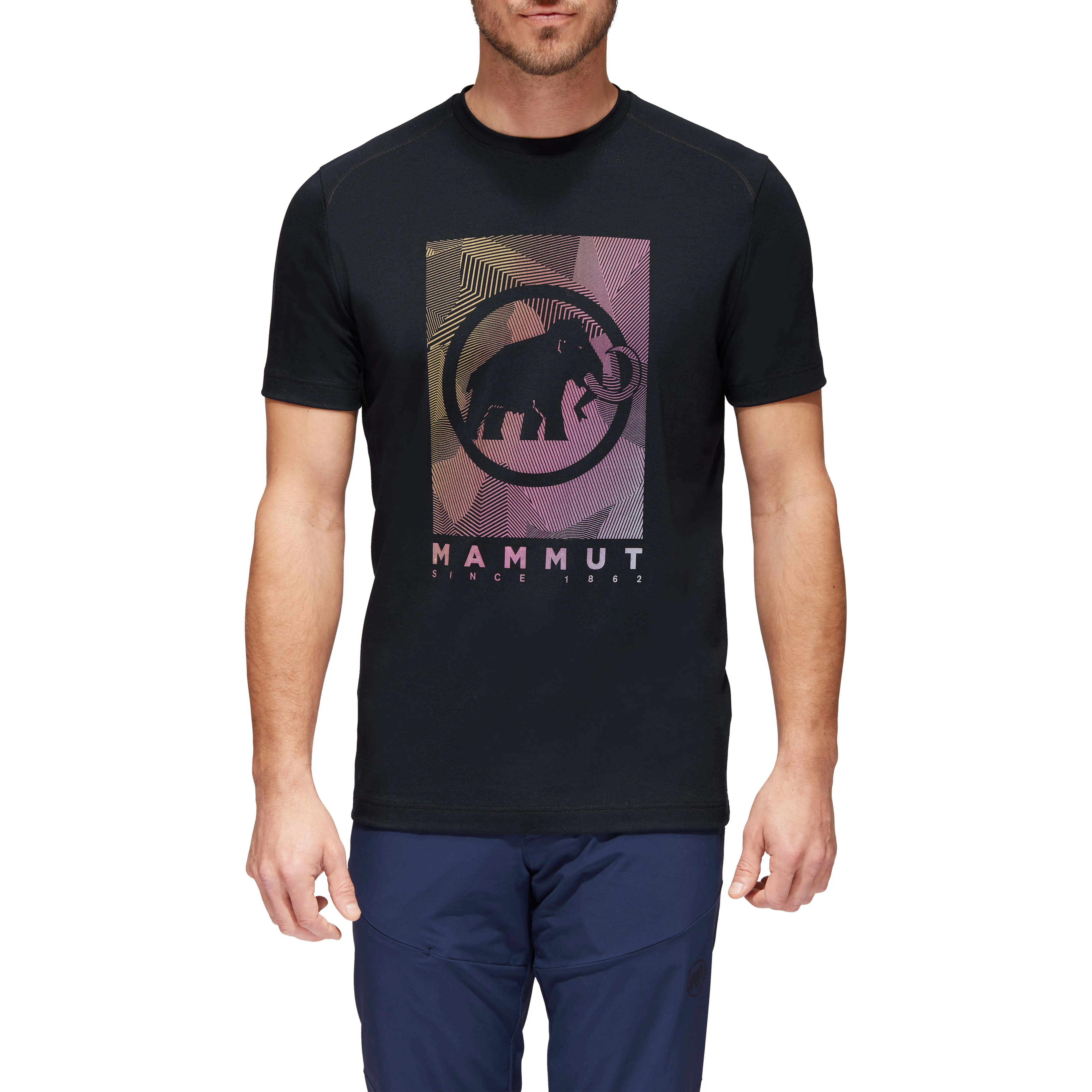 Mammut Men's Trovat T-Shirt Black Prt2 | Buy Mammut Men's Trovat T-Shirt Black Prt2 here | Outnorth