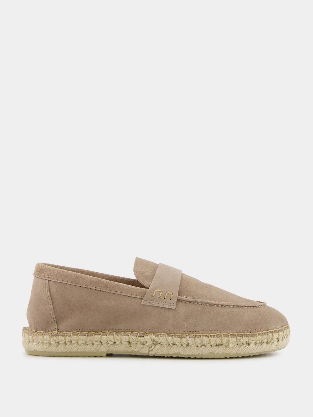 Marcelo Beige Suede Espadrille Loafers