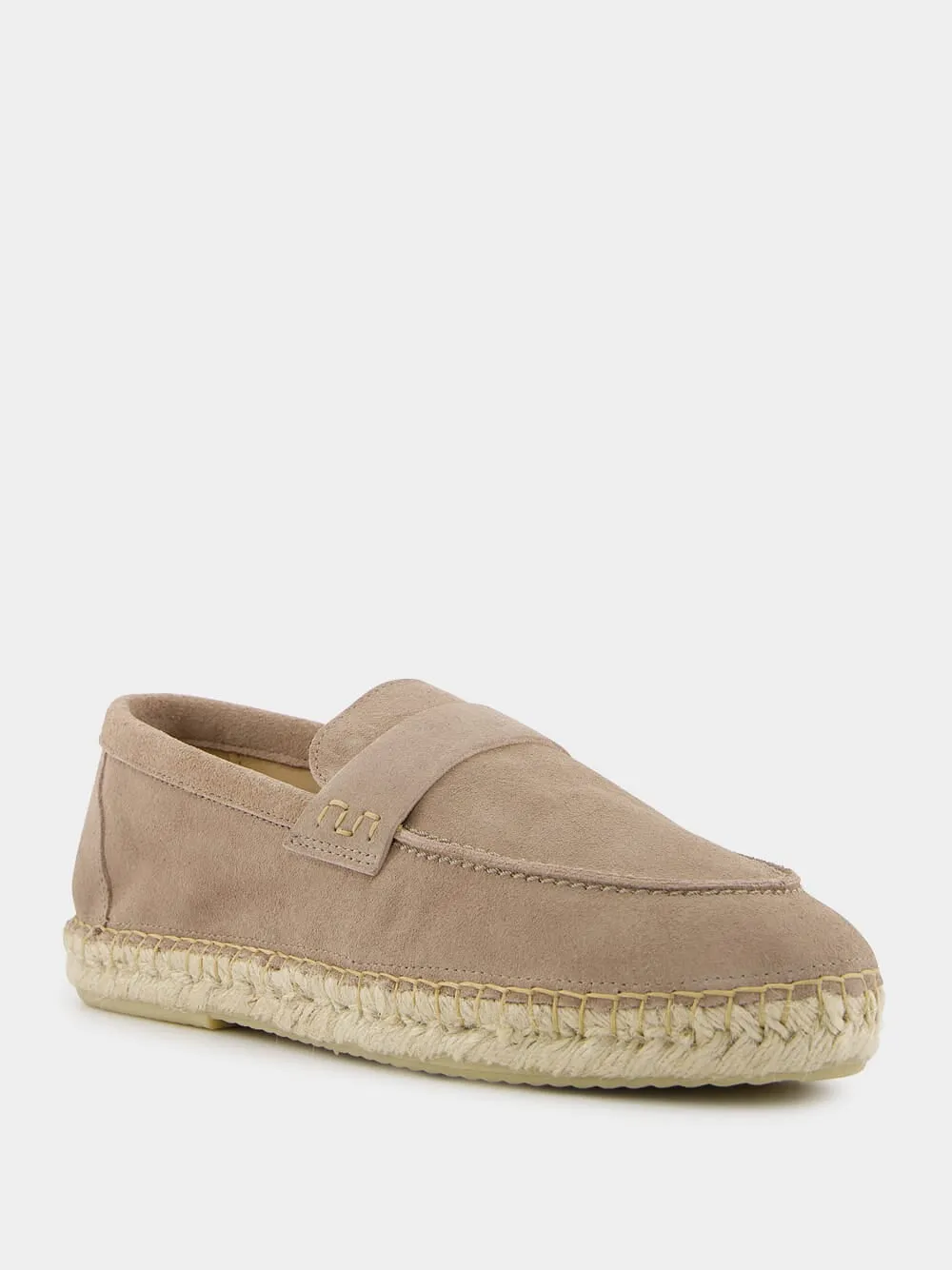 Marcelo Beige Suede Espadrille Loafers