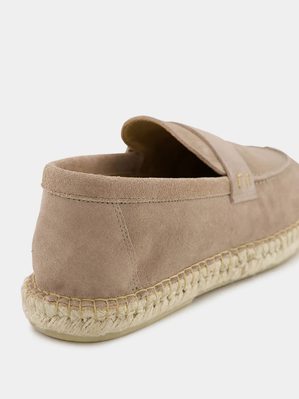 Marcelo Beige Suede Espadrille Loafers