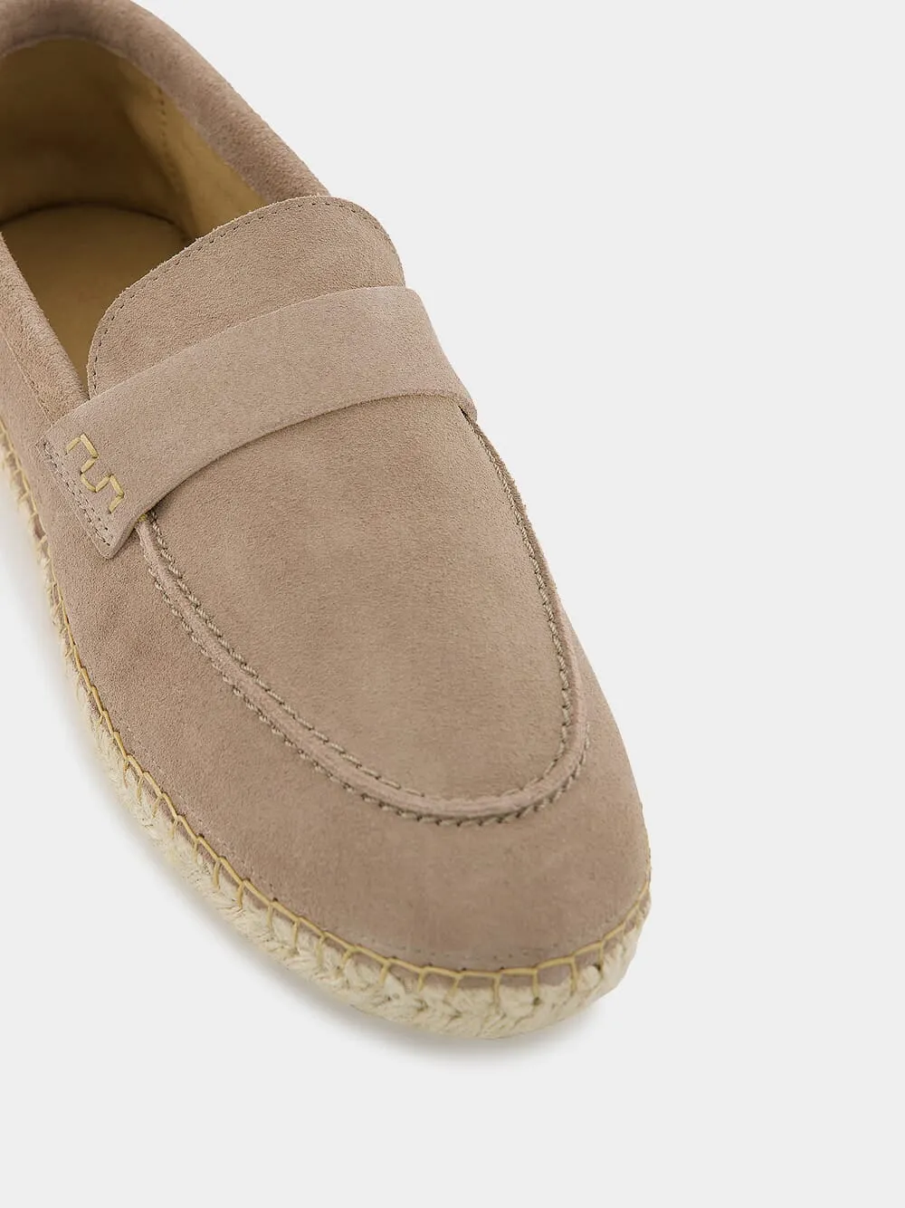 Marcelo Beige Suede Espadrille Loafers