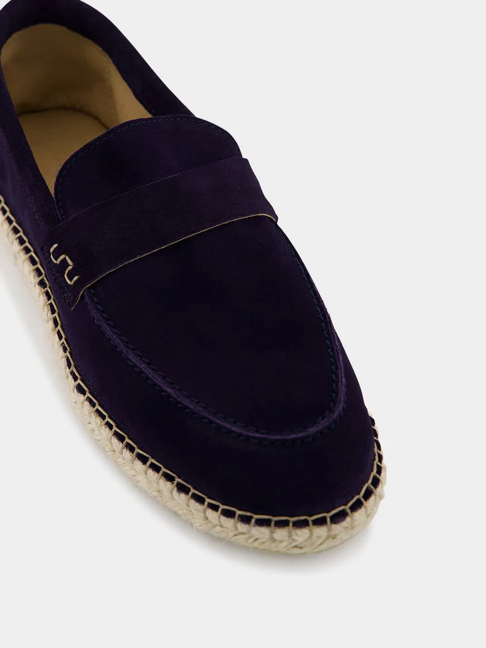 Marcelo Navy Suede Loafers